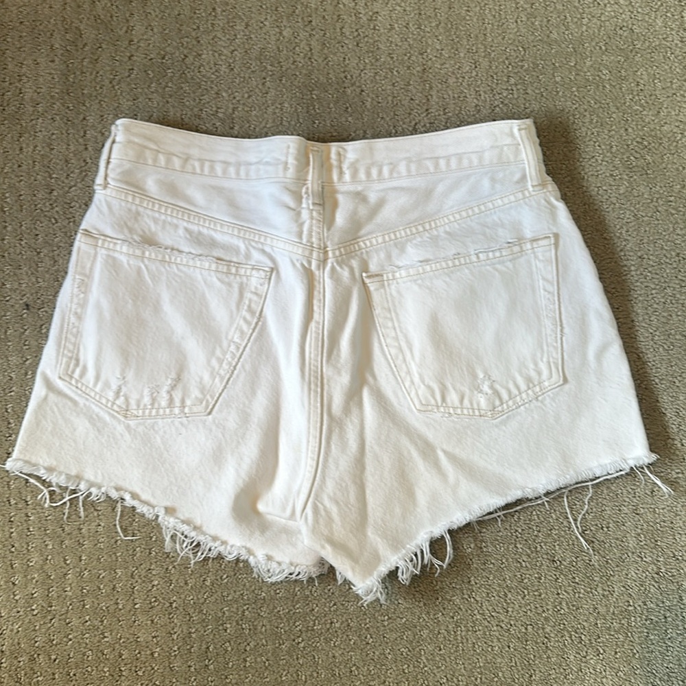 AGOLDE Parker cut off Jean shorts like NEW - Picture 4 of 4